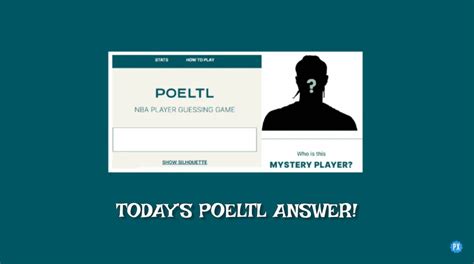 what is today's poeltl|poeltl answer for today.